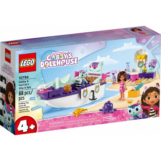 LEGO Gabby s Dollhouse Gabi és Szirénke hajója és szépségszalonja 10786 dovoz eleje