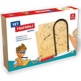 Set de traforaj cu plăci de placaj cu modele imprimate cu instrucțiuni în mai multe limbi
