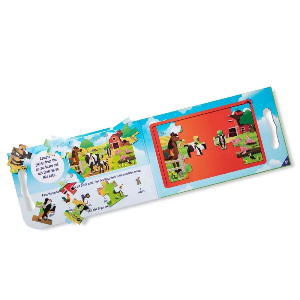 Melissa & Doug, mágneses puzzle, farm