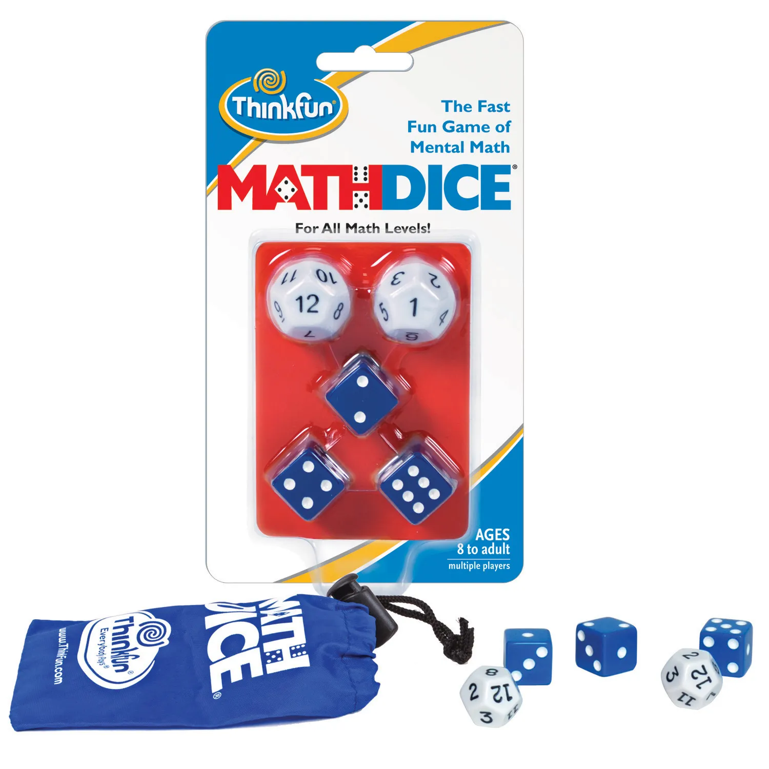 Math Dice - A gyors, szórakoztató kockajáték az agyi matematikához angol nyelvű társasjáték