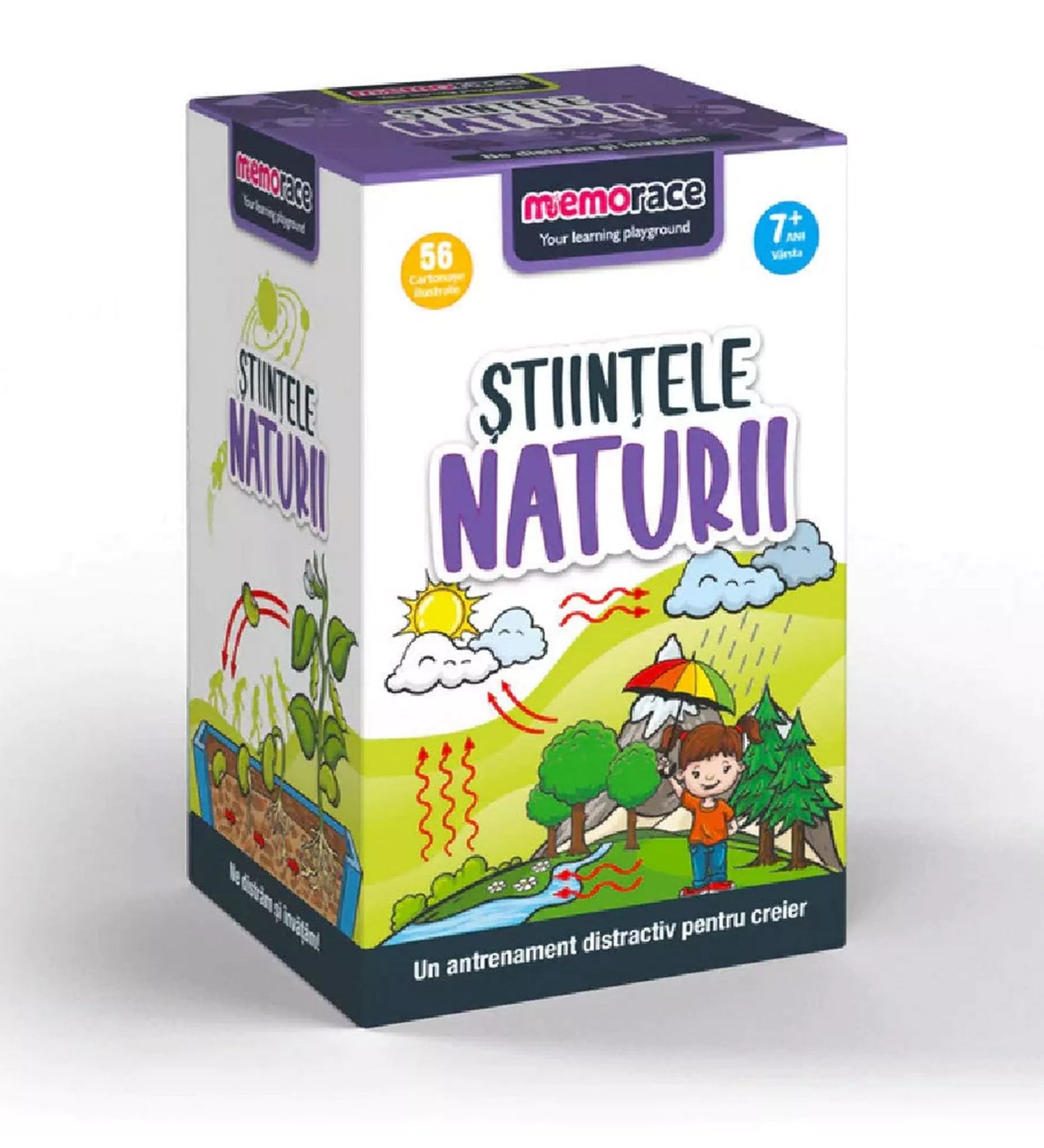 Memorace - Științele naturii játék doboza, a természet csodáiról szóló szórakoztató agytorna.