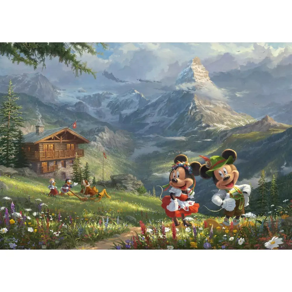 Puzzle Schmidt: Mickey és Minnie az Alpokban, 1000 darabos