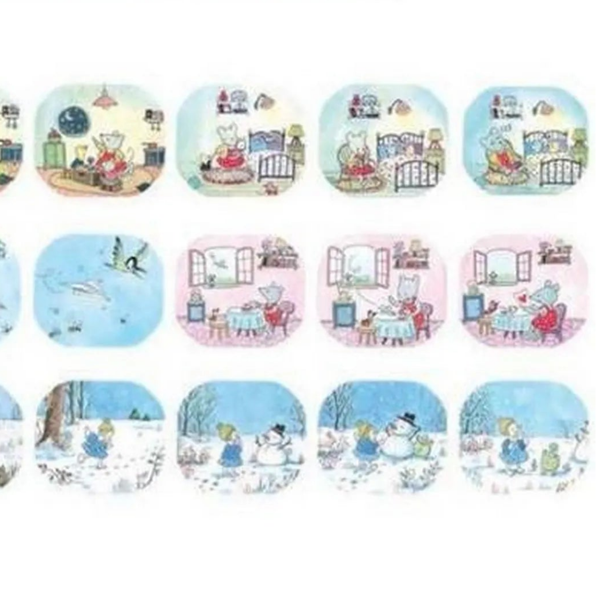 Moulin Roty Egy nagy család – a diahengerekhez tartozó képes mesék áttekintése.