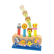 Noé bárkája felugró játék fából Viga Toys