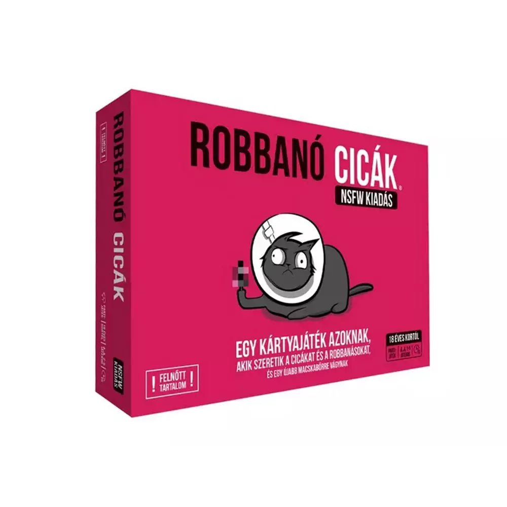 Robbanó cicák: NSFW kiadás, magyar nyelvű társasjáték