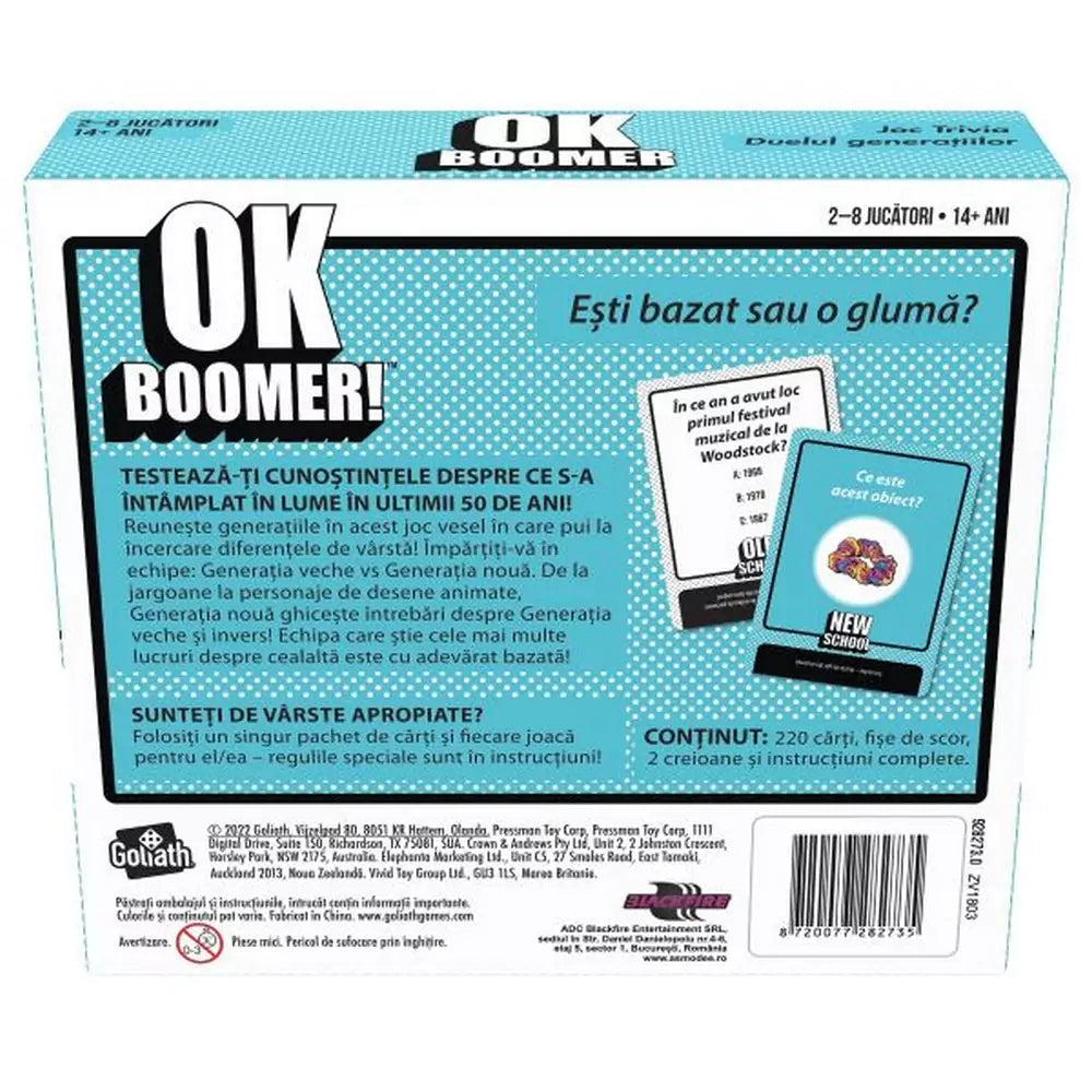 OK BOOMER! - joc de societate țn limba română