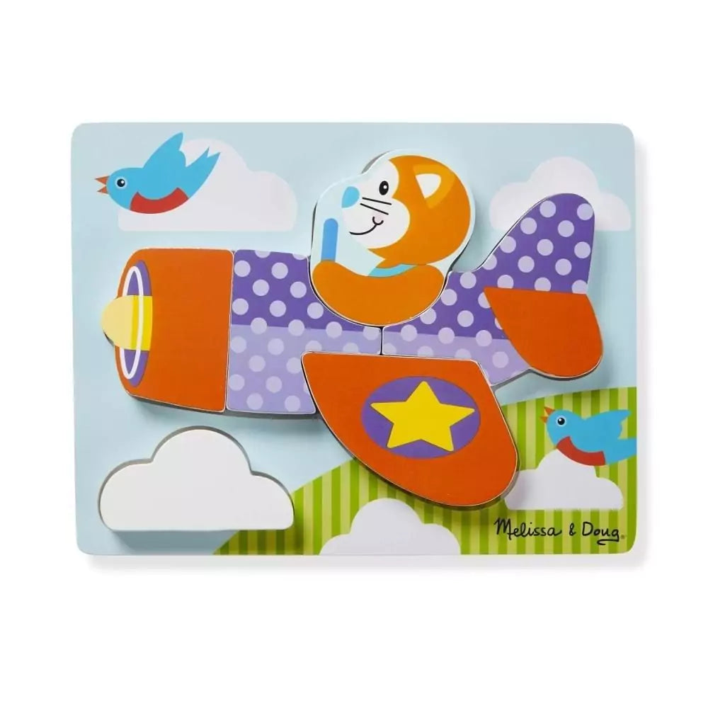 Melissa & Doug Bébi és tipegő fajátékok, Óriás puzzle, járművek