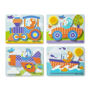 Melissa & Doug Bébi és tipegő fajátékok, Óriás puzzle, járművek