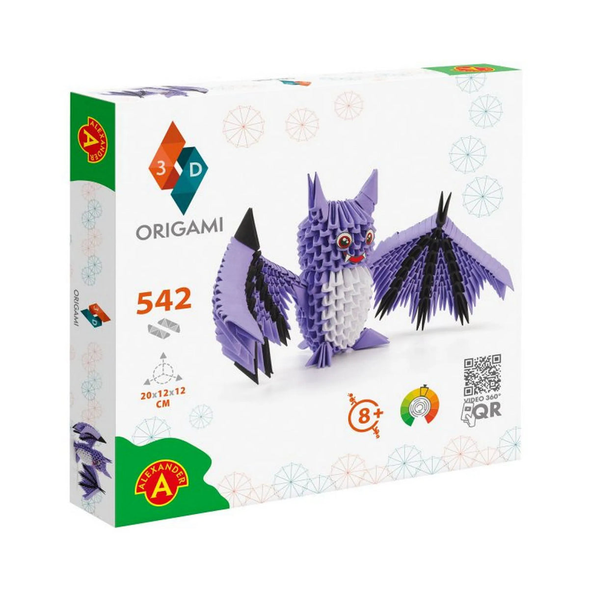 Origami 3D, Denevér 542 darabos