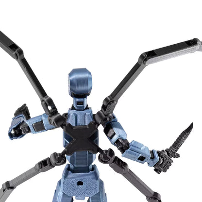 3D Robotfigura R13 - Kobalt Metál Kék Deluxe