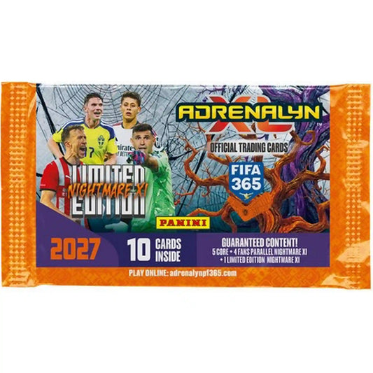 Panini FIFA 365 Adrenalyn XL 2027 Nightmare XI Limited Edition csomag 10 gyűjtőkártyával