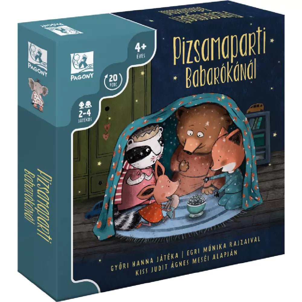 Pizsamaparti Babarókáéknál magyar nyelvű társasjáték