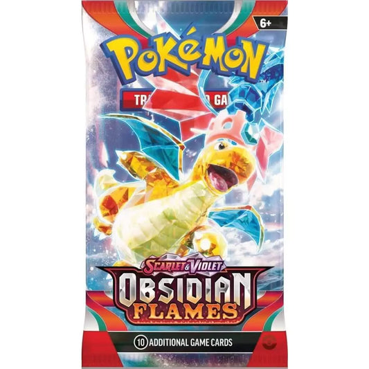 Pokémon Scarlet & Violet Obsidian Flames booster csomag 10 kártya