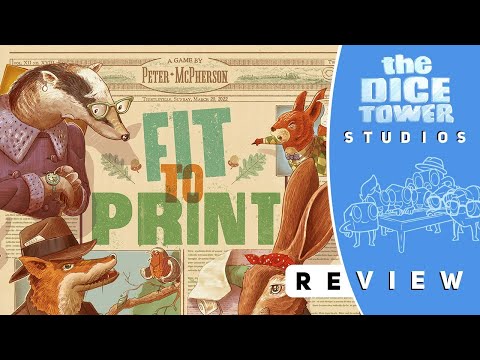 Fit to Print angol nyelvű társasjáték