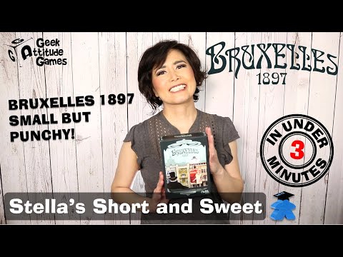 Bruxelles 1897 angol nyelvű társasjáték