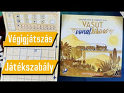 Vasút vonal kihívás: Fényessárga magyar nyelvű társasjáték