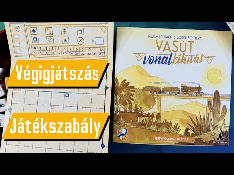 Vasút vonal kihívás: Fényessárga magyar nyelvű társasjáték