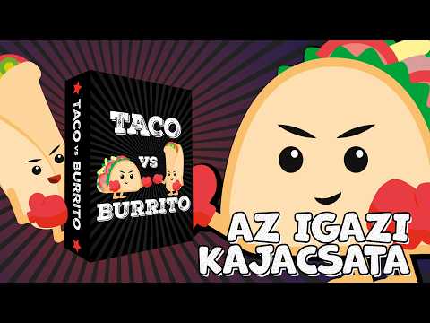 Taco vs Burrito szabálymagyarázó videója mely részletesen és látványosan mutatja be a játékot.