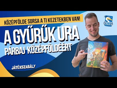 A Gyűrűk Ura Párbaj Középföldéért magyar nyelvű társasjáték