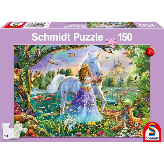 Puzzle Schmidt: A hercegnő, az egyszarvú és a kastély, 150 darab
