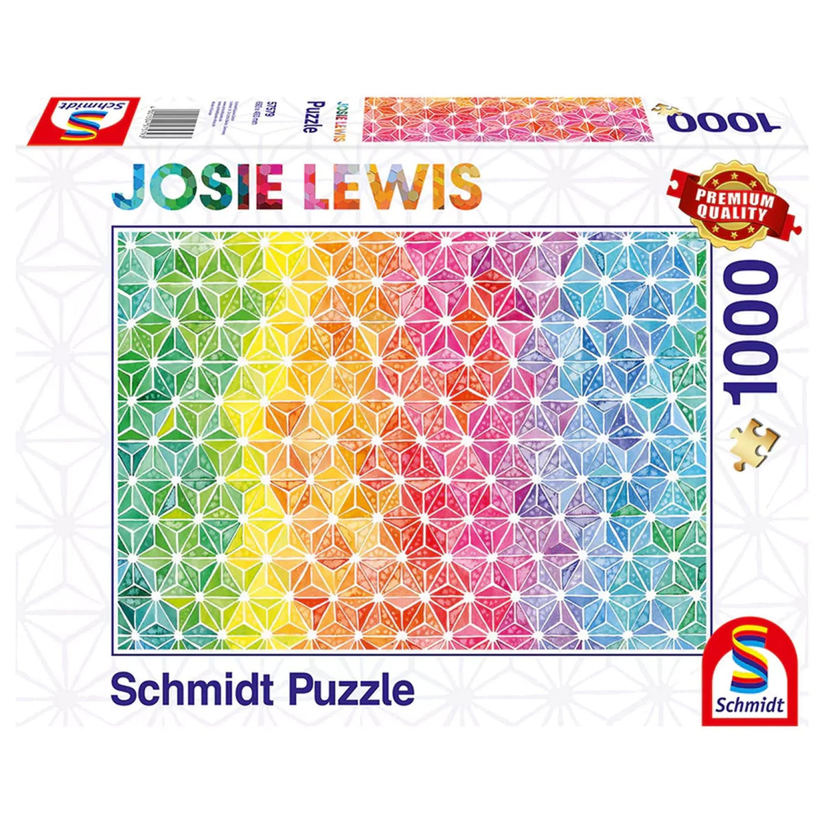 Puzzle Schmidt: Josie Lewis, Szines háromszögek, 1000 darabos