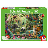 Puzzle Schmidt Színes dzsungel, 100 darabos