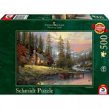 Puzzle Schmidt: Thomas Kinkade, A Peaceful Retreat, 500 darabos