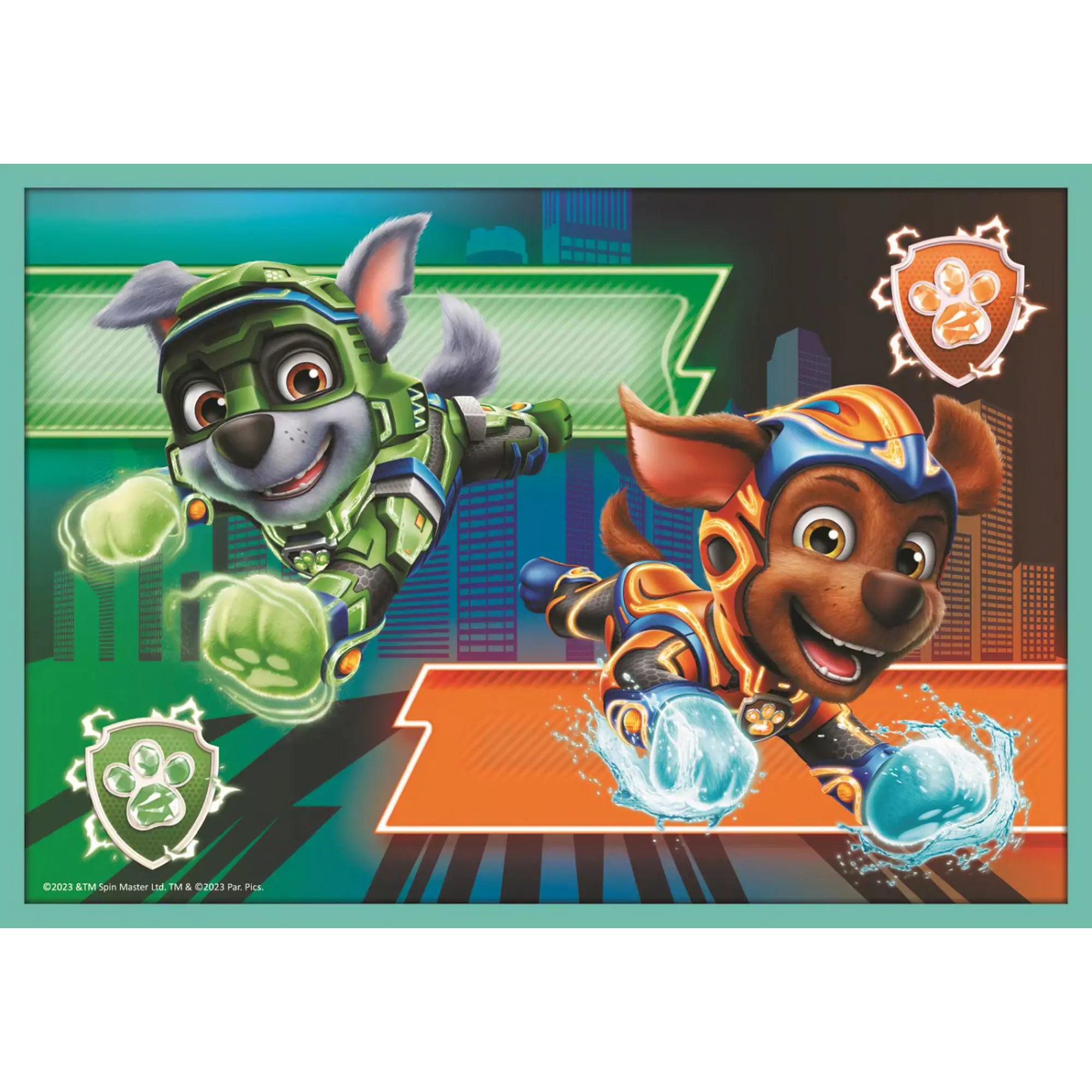 Puzzle Trefl: Paw Patrol (Mancs Őrjárat) – Rocky és Zuma akcióban – Rocky és Zuma szuperképességeikkel indulnak bevetésre.