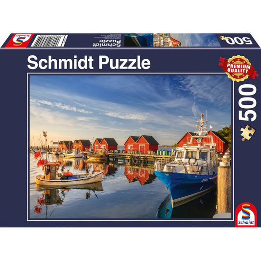 Puzzle Schmidt: Halászkikötő – Weisse Wiek, 500 darabos