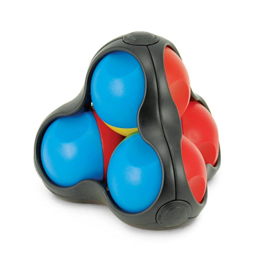 Recent Toys Planets 3D logikai kirakó, színes bolygógömbökkel ellátott ügyességi játék fehér háttéren, különleges térbeli fejtörő.