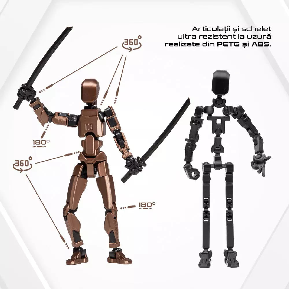 3D Robotfigura R13 - Metál Réz