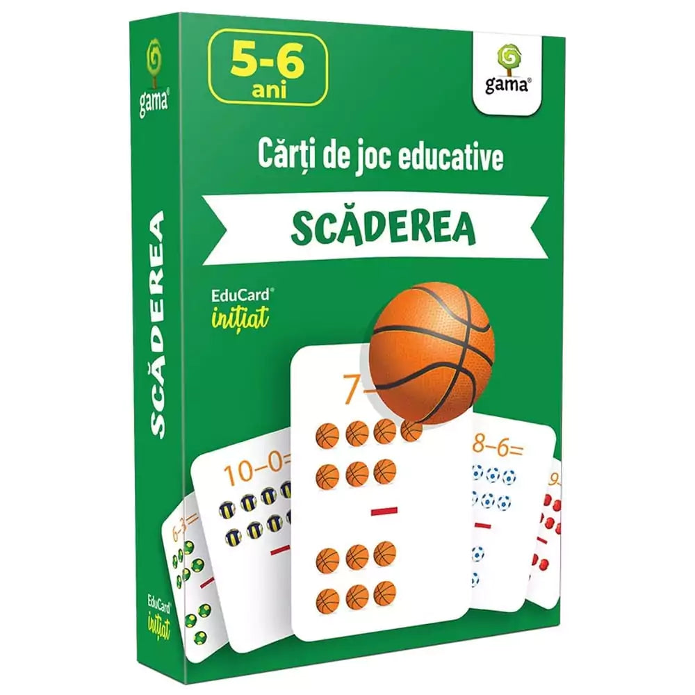 Scăderea - joc educativ pentru scăderea numerelor de la 1 la 10  - román nyelvű társasjáték