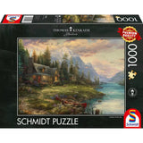 Puzzle Schmidt: Thomas Kinkade, Excursie de Ziua tatălui, 1000 piese