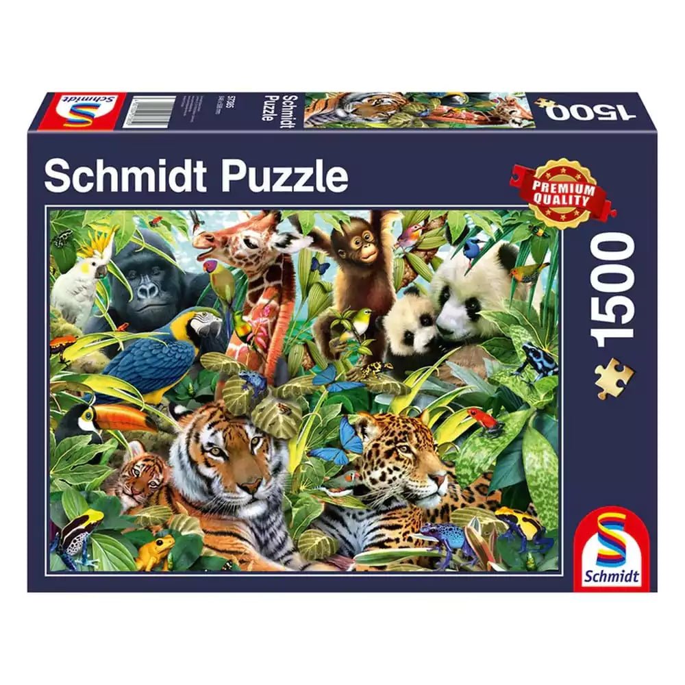 Puzzle Schmidt: Színes Állatok Királysága, 1500 darabos