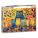 Colorful Owls, 1000 piese Piatnik Puzzle