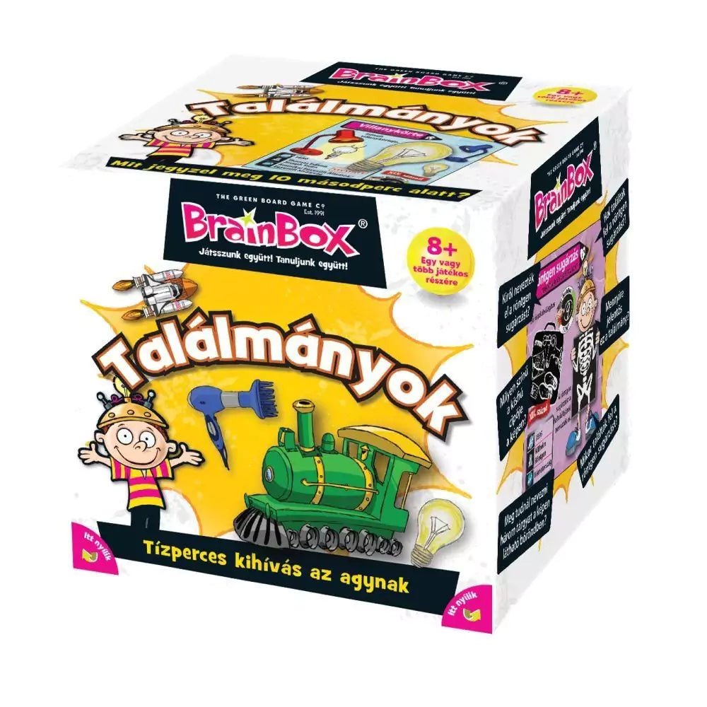 BrainBox Találmányok, magyar nyelvű társasjáték