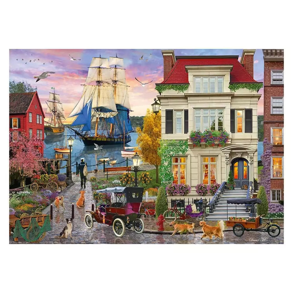 Puzzle Schmidt: Tall Ship in Harbour, 1000 darab