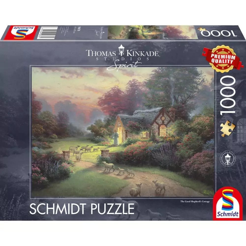 Puzzle Schmidt: Thomas Kinkade - Spirit - A jó pásztor kunyhója, 1000 darabos