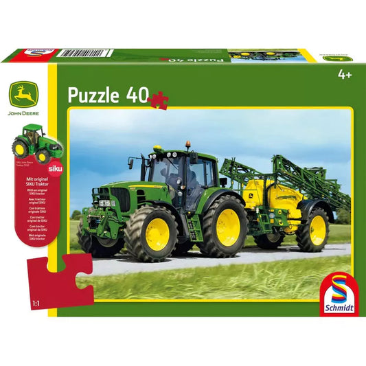 Schmidt Puzzle: John Deere - 6630 Traktor permetezővel, 40 darabos puzzle