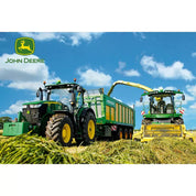 Schmidt Puzzle: John Deere - 7310R Traktor és 8600i Arató-kombájn 100 darabos puzzle