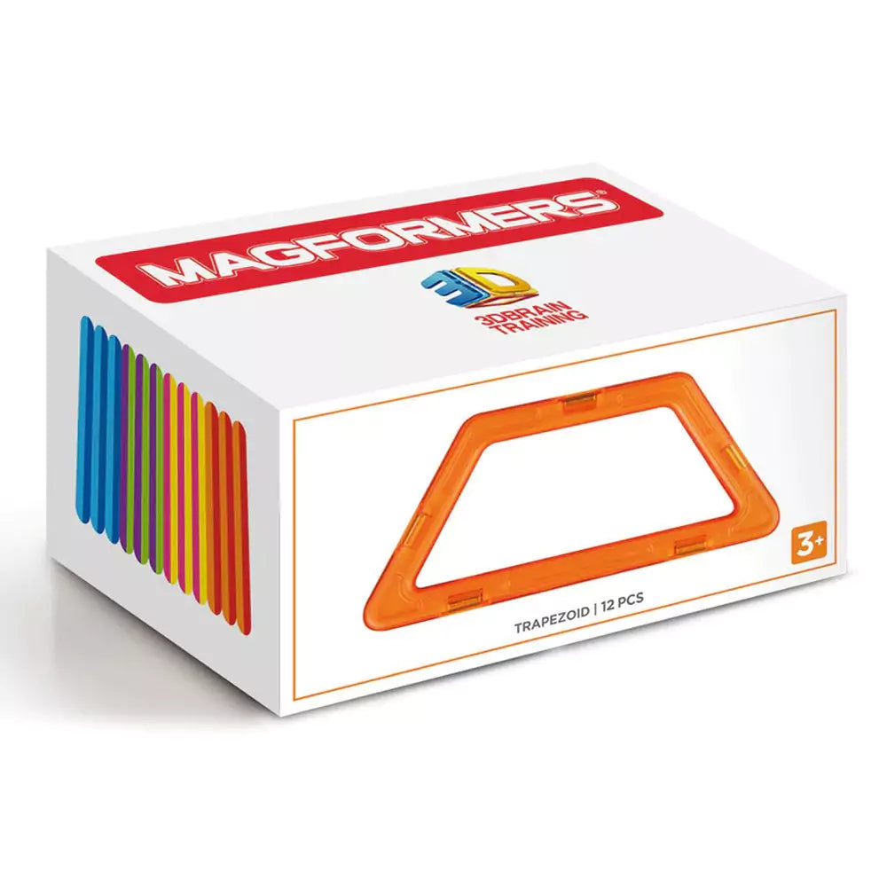 Magformers Trapezoid Set - 12 darab trapéz alakú mágneses építőjáték