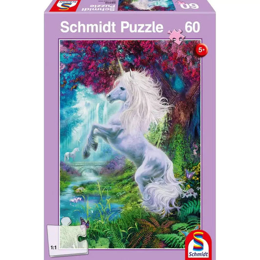 Puzzle Schmidt: Unikornis a Varázslatos Kertben, 60 darab