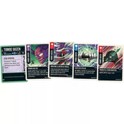 Unmatched Tomoe Gozen hős kártyái közelről, speciális képességekkel