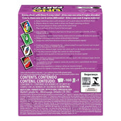 UNO Party doboz hátoldal, játékszabályok és különleges parti kártyák bemutatása