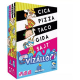 Vízálló cica, pizza, taco, gida, sajt, magyar nyelvű társasjáték