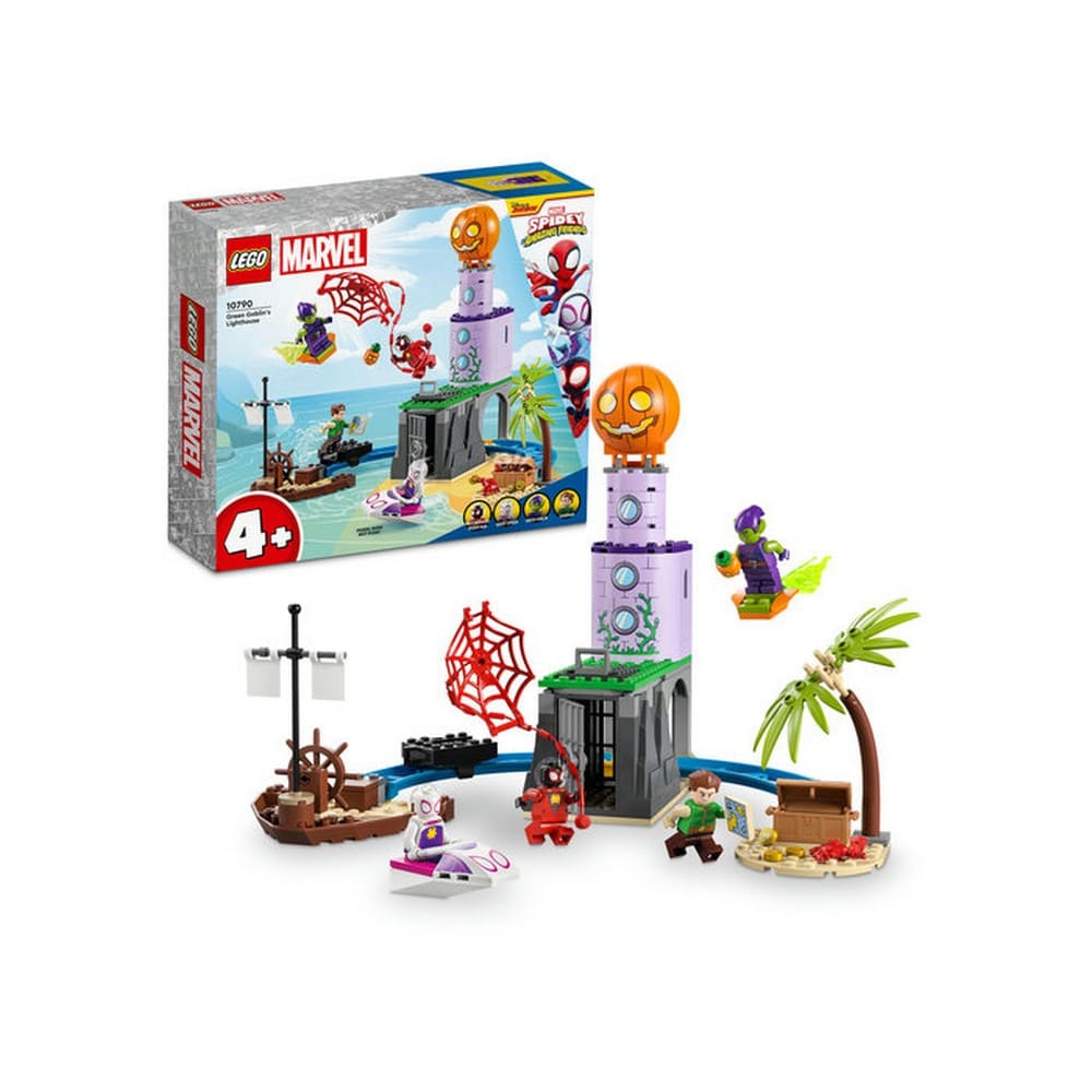LEGO Marvel Pókcsapat a Zöld Manó világítótornyánál 10790 149 darabos