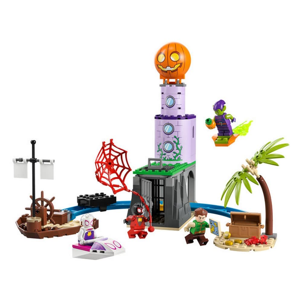 LEGO Marvel Pókcsapat a Zöld Manó világítótornyánál 10790 149 darabos