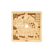 9 darabos fa puzzle, ló, Viga