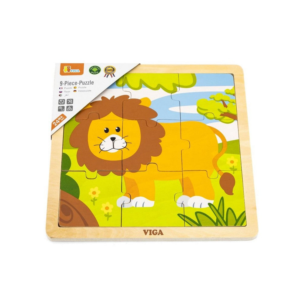 9 darabos fa puzzle, Oroszlán, Viga