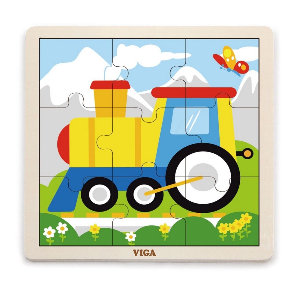 9 darabos fa puzzle, Vonat, Viga